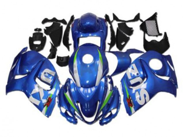 Kit Carenado Moto GSXR 1300 Hayabusa 2008-2019 - Azul Blanco Kit Carenado Moto GSXR 1300 Hayabusa 2008-2019 - Azul Blanco