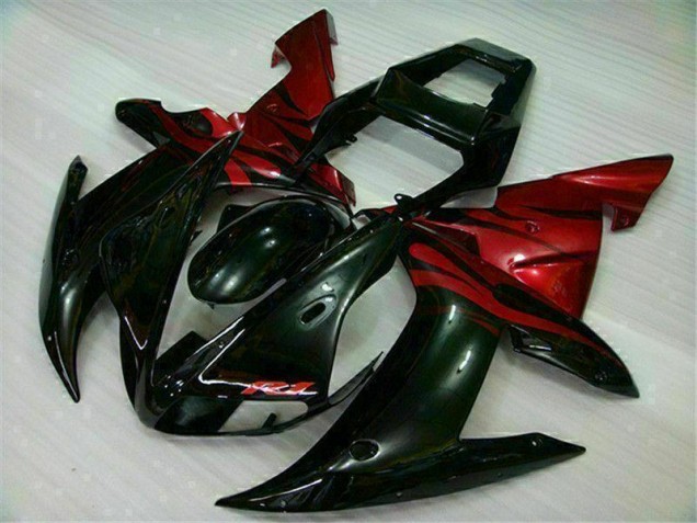 Kit Carenado Moto R1 2002-2003 - Negro Rojo Kit Carenado Moto R1 2002-2003 - Negro Rojo