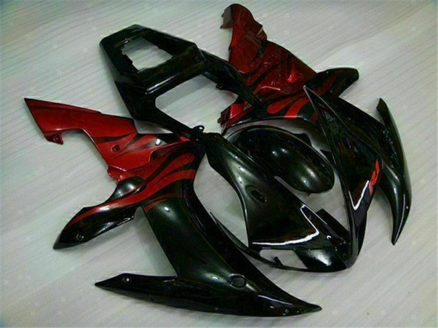 Kit Carenado Moto R1 2002-2003 - Negro Rojo Kit Carenado Moto R1 2002-2003 - Negro Rojo