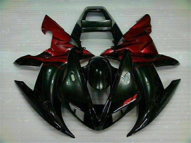 Kit Carenado Moto R1 2002-2003 - Negro Rojo Kit Carenado Moto R1 2002-2003 - Negro Rojo