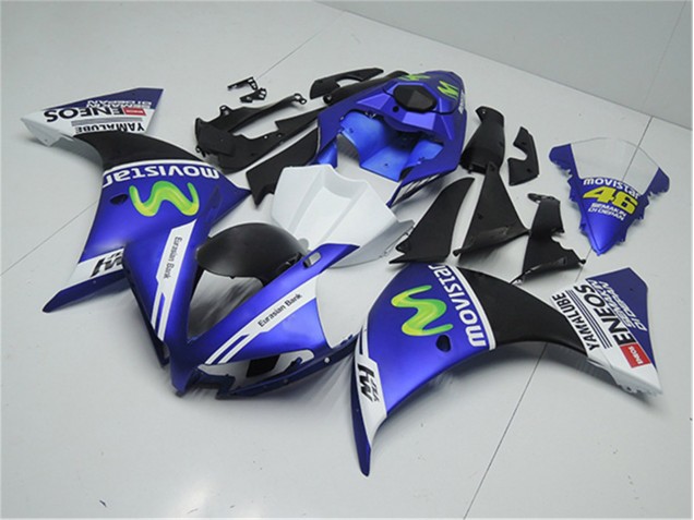 Kit Carenado Moto R1 2012-2014 - Azul Blanco Negro Kit Carenado Moto R1 2012-2014 - Azul Blanco Negro