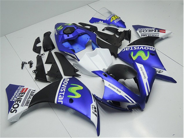 Kit Carenado Moto R1 2012-2014 - Azul Blanco Negro Kit Carenado Moto R1 2012-2014 - Azul Blanco Negro