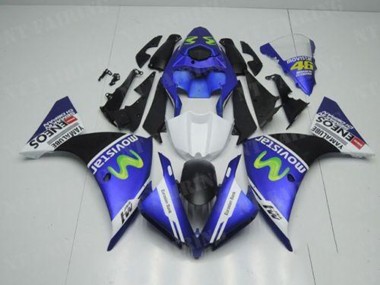 Kit Carenado Moto R1 2012-2014 - Azul Blanco Negro