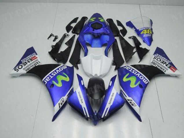 Kit Carenado Moto R1 2012-2014 - Azul Blanco Negro Kit Carenado Moto R1 2012-2014 - Azul Blanco Negro