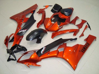 Kit Carenado Moto R6 2006-2007 - Naranja Negro Mate