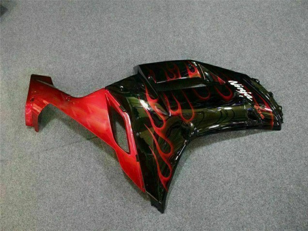 Kit Carenado Moto ZX6R 2007-2008 - Negro Rojo Llama Kit Carenado Moto ZX6R 2007-2008 - Negro Rojo Llama