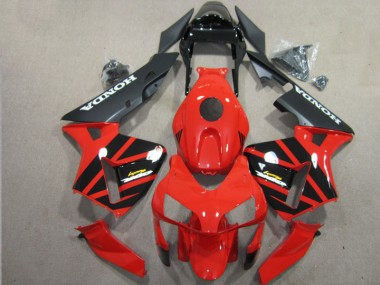 Kit Carenados ABS Completo CBR 600 RR 2003-2004 - Rojo Negro