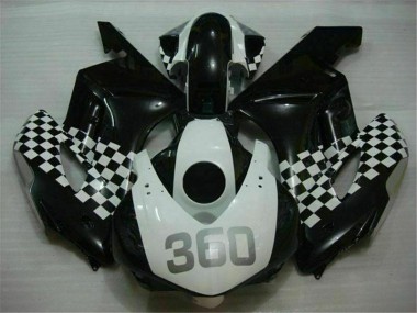 Kit Completo Carenado Moto CBR 1000 RR 2004-2005 - Blanco Negro