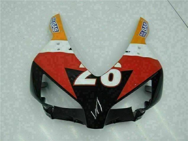 Kit Completo Carenado Moto CBR 1000 RR 2004-2005 - Naranja Negro Repsol Kit Completo Carenado Moto CBR 1000 RR 2004-2005 - Naranja Negro Repsol
