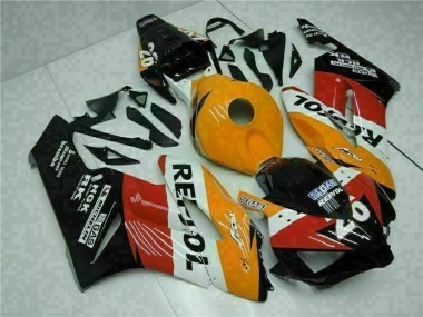 Kit Completo Carenado Moto CBR 1000 RR 2004-2005 - Naranja Negro Repsol