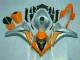 Kit Completo Carenado Moto CBR 1000 RR 2008-2011 - Naranja Plata Kit Completo Carenado Moto CBR 1000 RR 2008-2011 - Naranja Plata