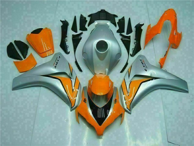 Kit Completo Carenado Moto CBR 1000 RR 2008-2011 - Naranja Plata Kit Completo Carenado Moto CBR 1000 RR 2008-2011 - Naranja Plata