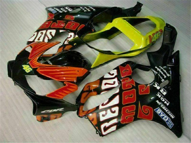 Kit Completo Carenado Moto CBR 600 F4i 2001-2003 - Naranja Negro Kit Completo Carenado Moto CBR 600 F4i 2001-2003 - Naranja Negro