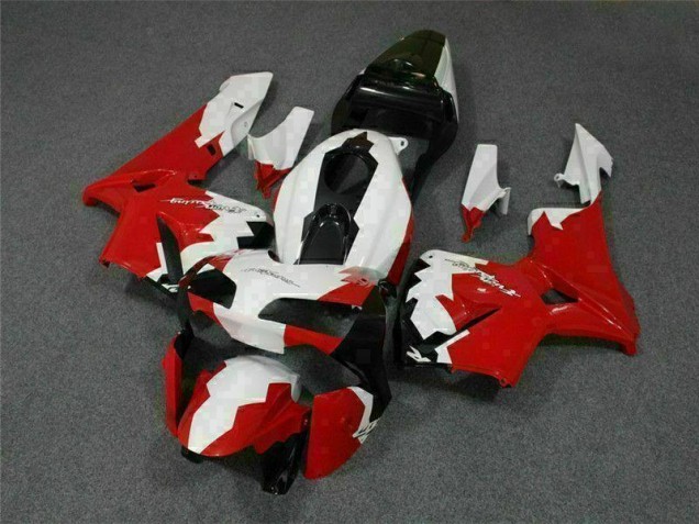 Kit Completo Carenado Moto CBR 600 RR 2003-2004 - Rojo Blanco Kit Completo Carenado Moto CBR 600 RR 2003-2004 - Rojo Blanco