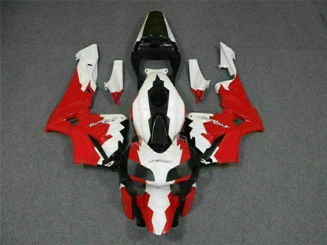 Kit Completo Carenado Moto CBR 600 RR 2003-2004 - Rojo Blanco Kit Completo Carenado Moto CBR 600 RR 2003-2004 - Rojo Blanco