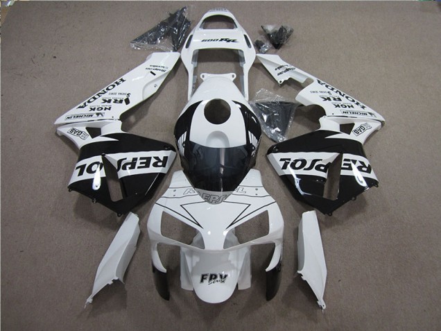 Kit Completo Carenado Moto CBR 600 RR 2005-2006 - Blanco Negro Repsol Kit Completo Carenado Moto CBR 600 RR 2005-2006 - Blanco Negro Repsol