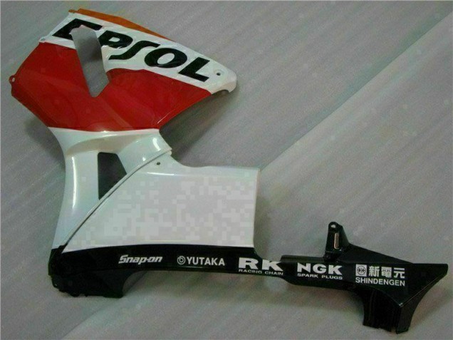 Kit Completo Carenado Moto CBR 600 RR 2005-2006 - Naranja Negro Repsol Kit Completo Carenado Moto CBR 600 RR 2005-2006 - Naranja Negro Repsol