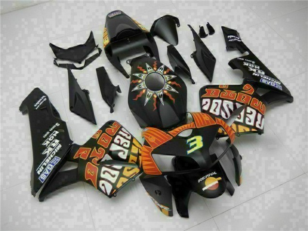 Kit Completo Carenado Moto CBR 600 RR 2005-2006 - Negro Kit Completo Carenado Moto CBR 600 RR 2005-2006 - Negro