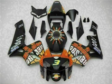 Kit Completo Carenado Moto CBR 600 RR 2005-2006 - Negro
