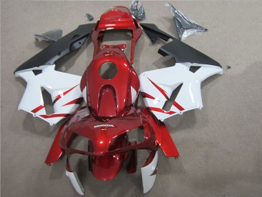 Kit Completo Carenado Moto CBR 600 RR 2005-2006 - Rojo Blanco