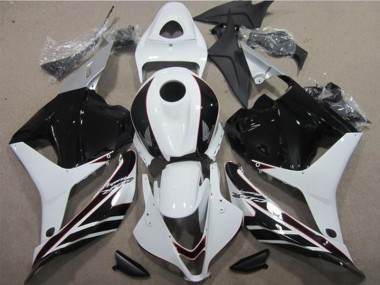 Kit Completo Carenado Moto CBR 600 RR 2009-2012 - Blanco Negro