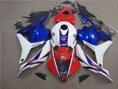 Kit Completo Carenado Moto CBR 600 RR 2009-2012 - Rojo Blanco Azul HRC