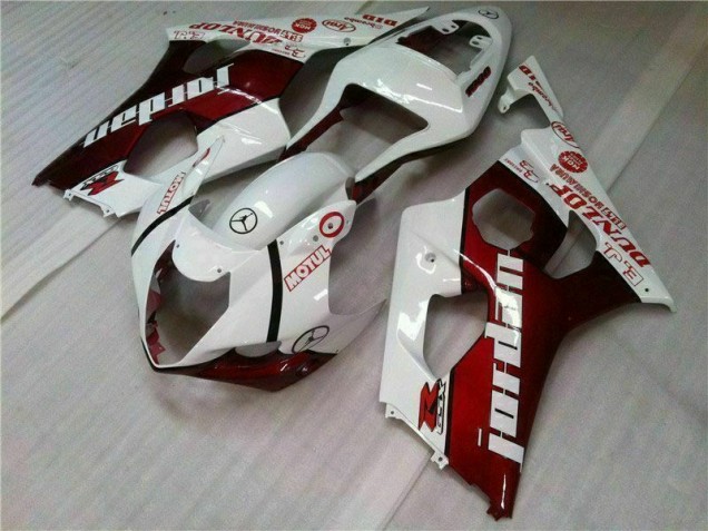 Kit Completo Carenado Moto GSXR 1000 K3 2003-2004 - Rojo Blanco Kit Completo Carenado Moto GSXR 1000 K3 2003-2004 - Rojo Blanco