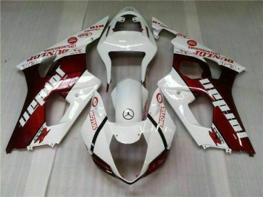 Kit Completo Carenado Moto GSXR 1000 K3 2003-2004 - Rojo Blanco