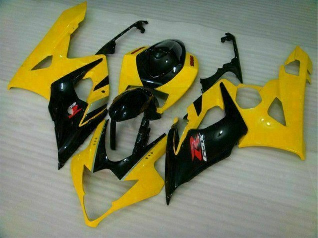 Kit Completo Carenado Moto GSXR 1000 K5 2005-2006 - Amarillo Negro Kit Completo Carenado Moto GSXR 1000 K5 2005-2006 - Amarillo Negro