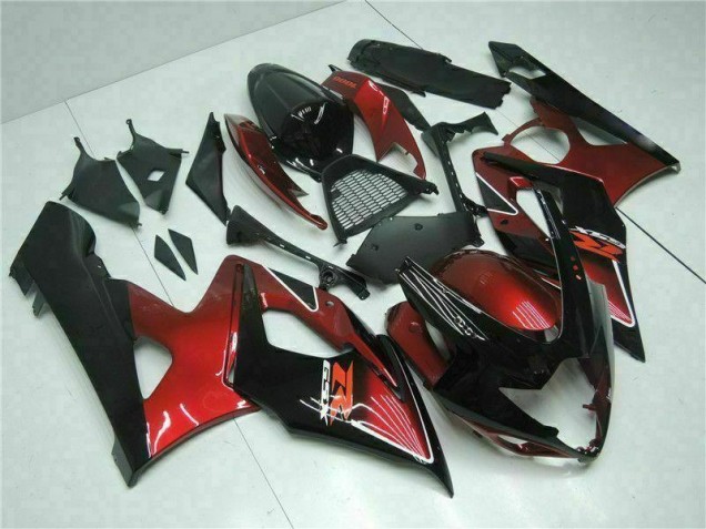 Kit Completo Carenado Moto GSXR 1000 K5 2005-2006 - Rojo Negro Kit Completo Carenado Moto GSXR 1000 K5 2005-2006 - Rojo Negro