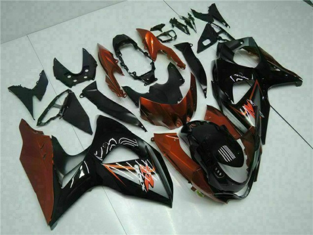 Kit Completo Carenado Moto GSXR 1000 K9 2009-2016 - Marrón Negro Kit Completo Carenado Moto GSXR 1000 K9 2009-2016 - Marrón Negro