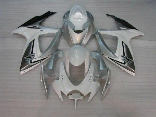 Kit Completo Carenado Moto GSXR 600 / 750 K6 2006-2007 - Blanco Plata Kit Completo Carenado Moto GSXR 600 / 750 K6 2006-2007 - Blanco Plata