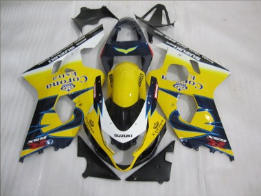 Kit Completo Carenado Moto GSXR 600 K4 2004-2005 - Amarillo Azul Corona Extra