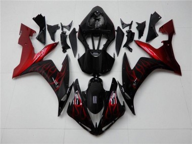 Kit Completo Carenado Moto R1 2004-2006 - Rojo Negro