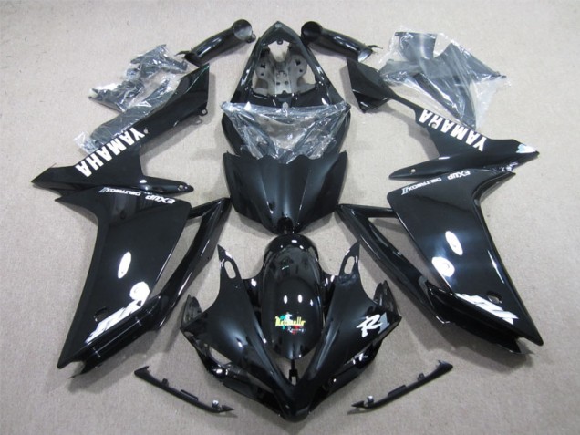 Kit Completo Carenado Moto R1 2007-2008 - Negro Blanco Calcomanía Kit Completo Carenado Moto R1 2007-2008 - Negro Blanco Calcomanía
