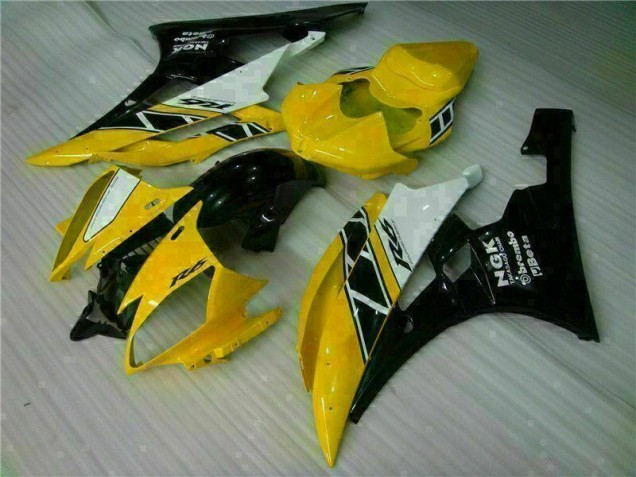 Kit Completo Carenado Moto R6 2006-2007 - Amarillo Negro Kit Completo Carenado Moto R6 2006-2007 - Amarillo Negro