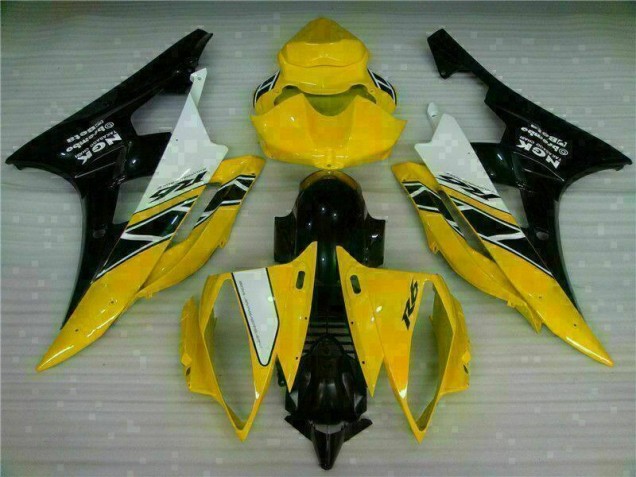 Kit Completo Carenado Moto R6 2006-2007 - Amarillo Negro Kit Completo Carenado Moto R6 2006-2007 - Amarillo Negro