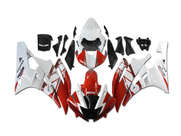 Kit Completo Carenado Moto R6 2006-2007 - Rojo Blanco Kit Completo Carenado Moto R6 2006-2007 - Rojo Blanco