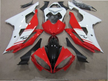 Kit Completo Carenado Moto R6 2008-2016 - Rojo Blanco Negro