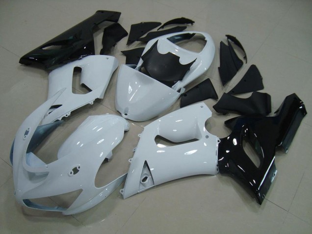 Kit Completo Carenado Moto ZX6R 2005-2006 - Blanco Negro