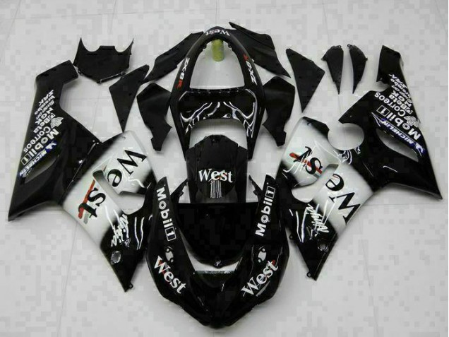 Kit Completo Carenado Moto ZX6R 2005-2006 - Negro
