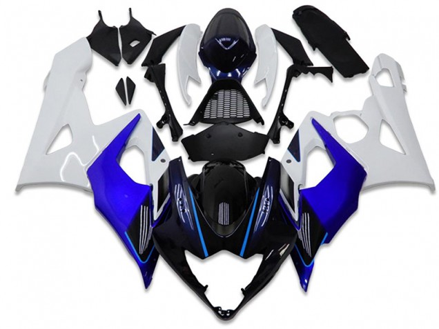 Kits ABS Carenado Motocicleta GSXR 1000 K5 2005-2006 - Azul Blanco Kits ABS Carenado Motocicleta GSXR 1000 K5 2005-2006 - Azul Blanco