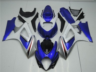Kits ABS Carenado Motocicleta GSXR 1000 K7 2007-2008 - Azul Blanco