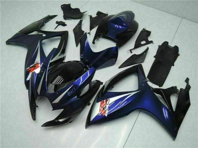 Kits ABS Carenado Motocicleta GSXR 600 / 750 K6 2006-2007 - Azul Negro Kits ABS Carenado Motocicleta GSXR 600 / 750 K6 2006-2007 - Azul Negro