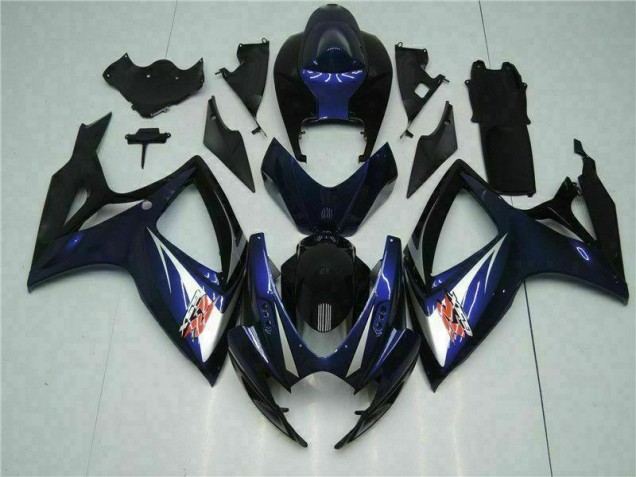 Kits ABS Carenado Motocicleta GSXR 600 / 750 K6 2006-2007 - Azul Negro Kits ABS Carenado Motocicleta GSXR 600 / 750 K6 2006-2007 - Azul Negro