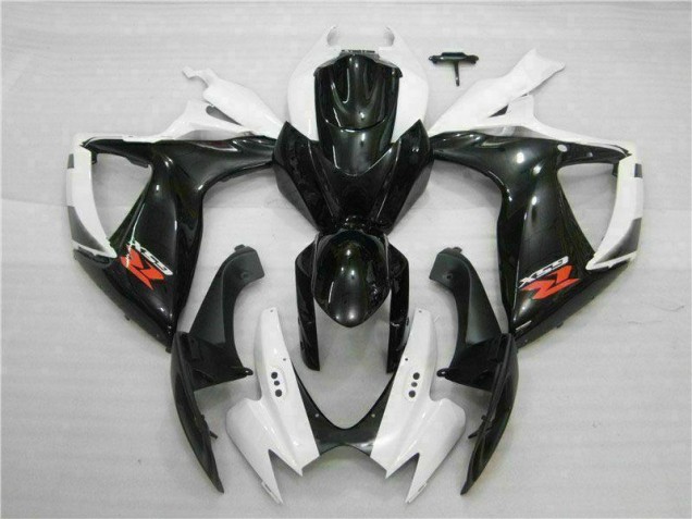 Kits ABS Carenado Motocicleta GSXR 600 / 750 K6 2006-2007 - Blanco Negro Kits ABS Carenado Motocicleta GSXR 600 / 750 K6 2006-2007 - Blanco Negro