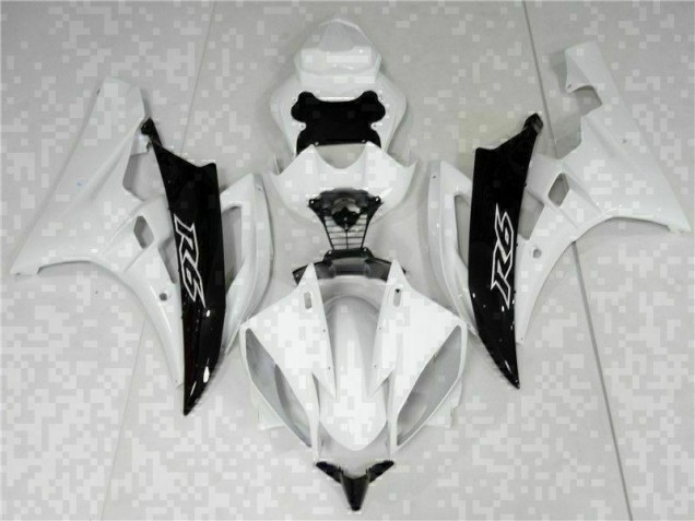 Kits ABS Carenado Motocicleta R6 2006-2007 - Blanco Negro Kits ABS Carenado Motocicleta R6 2006-2007 - Blanco Negro