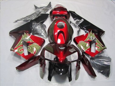 Kits Carenado Moto CBR 600 RR 2005-2006 - Negro Rojo