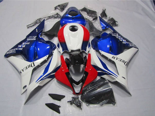 Kits Carenado Moto CBR 600 RR 2009-2012 - Blanco Azul Rojo DREAM Kits Carenado Moto CBR 600 RR 2009-2012 - Blanco Azul Rojo DREAM