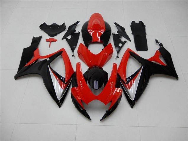 Kits Carenado Moto GSXR 600 / 750 K6 2006-2007 - Rojo Negro Kits Carenado Moto GSXR 600 / 750 K6 2006-2007 - Rojo Negro